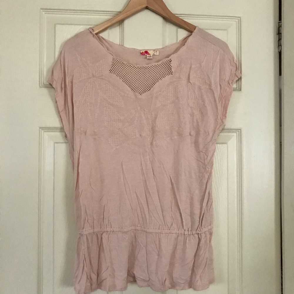 Blush Short Sleeve Top